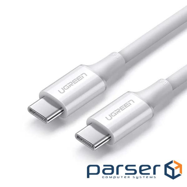 Кабель UGREEN US300 USB 2.0 Type-C M-M, 2 м, (20V/5A), (100W) Білий (60552)