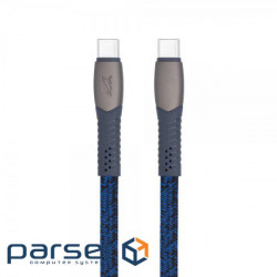 Дата USB-C кабель USB-C 1.2m USB 2.0 3А 60W blue RivaCase (PS6105 BL12)