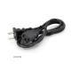 Кабель живлення 1.2m, 0.5mm, PC-184/2 A-C13 2 pin (американський роз'єм), Black (PC-184/2 A-C13С AA15)