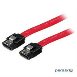 StarTech Cable LSATA24 24inch Latching SATA Cable Male/Male Retail