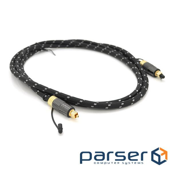 Кабель оптичний (аудіо) VEGGIEG TOSLINK 3м Black (YT-TS07-3)