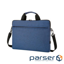 Сумка для ноутбука Merlion 15'' Stripe, з плечовим ремнем , Blue (YT-MR15StrBl)
