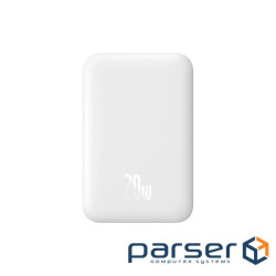 Батарея універсальна Baseus Airpow 6000mAh 20W Mag White (P10022807213-00)