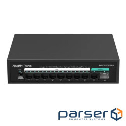 10-портовий гігабітний некерований PoE Ruijie Reyee RG-ES110GS-P-L