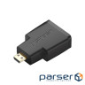 Перехідник Micro HDMI M to HDMI F black Ugreen (20106)