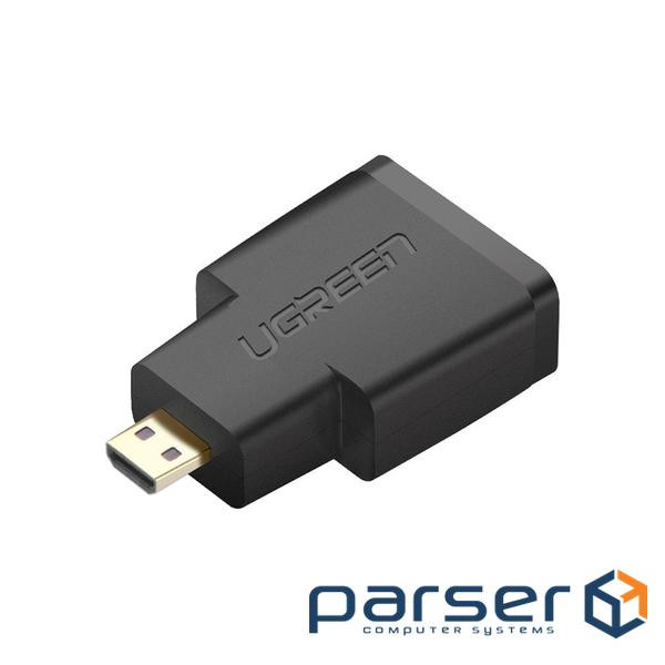Перехідник Micro HDMI M to HDMI F black Ugreen (20106)