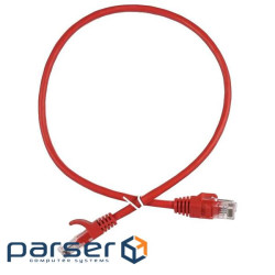 Патч-корд червоний EServer UTP CAT5e 0.25м 