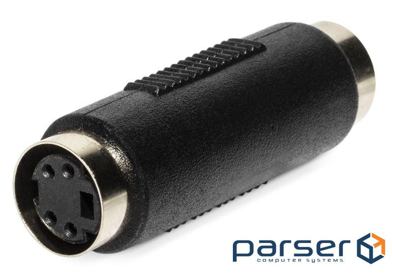 Video adapter SVideo 4p F/F, adapter Gold, black (62.09.8433-1)