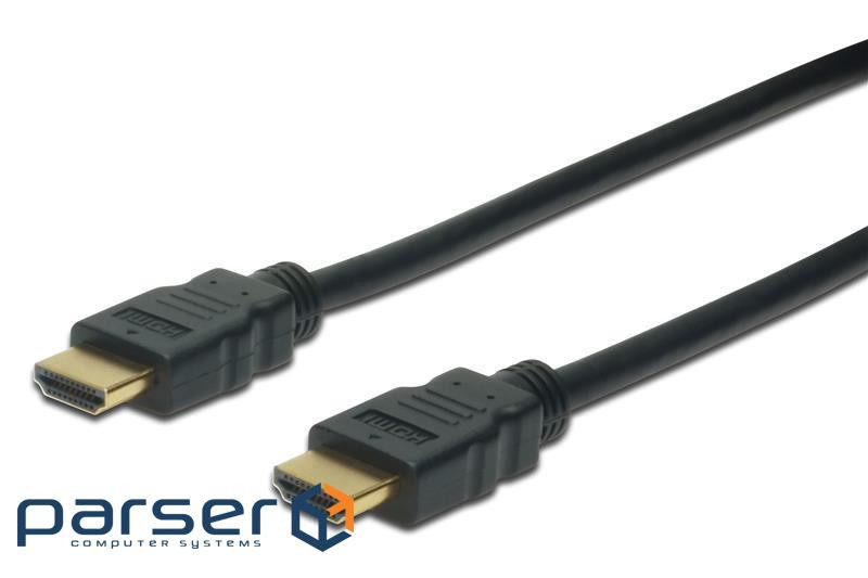Кабель мультимедійний HDMI to HDMI 5.0m Assmann (AK-330114-050-S)