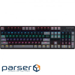 Keyboard Hator Starfall Rainbow Origin Blue USB Black/Grey (HTK-609-BBG)