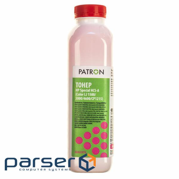 Тонер HP CLJ 1500/3000/4600 / CP1215) MAGENTA 250г Patron (HCS-A-M-250)