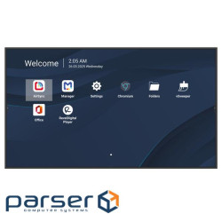55" UHD РК дисплей, 500 nits, 5000:1, Android 14, 24/7, 4GB DDR4/32GB, HDMI in x3, USB- (CDE5514-2C)