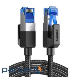 Патч-корд 1.5м, S/FTP cat 7 RJ-45 COPPER black Ugreen (U_80430)