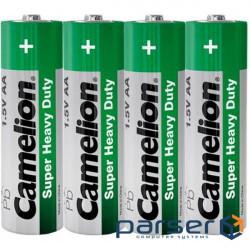 Батарейка CAMELION Super Heavy Duty Green AA 4шт/уп (C-10100406) (4260033156457)