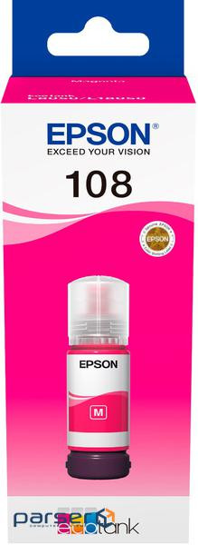Контейнер з чорнилом Epson 108 EcoTank L8050/L18050 magenta (C13T09C34A)
