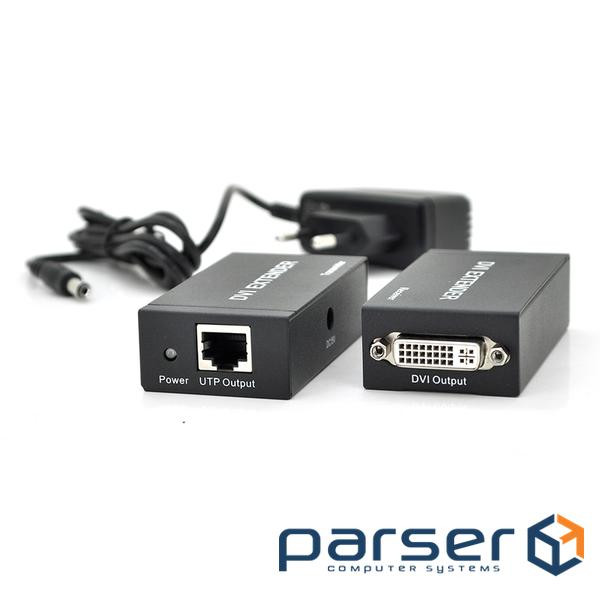 Активний подовжувач DVI 60m по кручений парі через RJ-45, Black, BOX (YT-AEC DVI-60m) RJ-45, Black, BOX (YT-AEC DVI-60m)