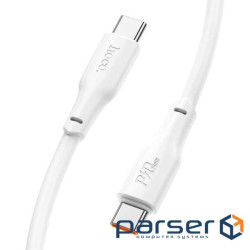 Дата кабель USB-C to USB-C 1.0m 240W TPE X93 white HOCO (6931474790736)