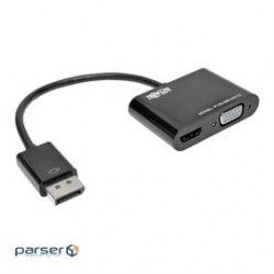 DisplayPort to VGA/HDMI All-in-One Converter Adapter, DP ver 1.2, 4K 30 Hz HDMI (P136-06N-HV-V2)