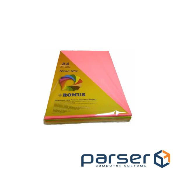 Папір Romus A4 80 г/м 2 200sh, 4colors, Mix Neon (R50935)