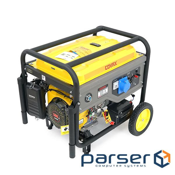 Генератор бензиновий COVAX CV17500LD-E2, 8.5kW, однофазний 220V, 50Hz, DC12V, 20HP, Recoil / Electri