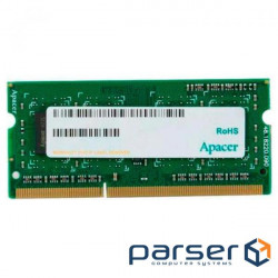 Пам'ять оперативна Apacer 8 GB SO-DIMM DDR3L 1600 MHz (DV.08G2K.KAM)