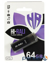 Флеш-накопичувач Hi-Rali USB 64GB Stark Series Black (HI-64GBSTBK)