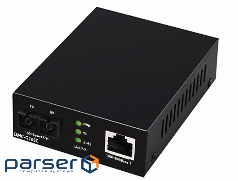 Медiаконвертер D-Link DMC-G10SC 1xGE, 1x1000BaseLX, SM 10км , SC