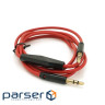 Кабель AUX з мікрофоном Audio DC3.5 тато-тато 1.0м, CCA Stereo Jack, (круглий) Re (ZDL-AUXcM / 1.0m) ) Re (ZDL-AUXcM / 1.0m)