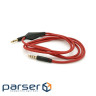 Кабель AUX з мікрофоном Audio DC3.5 тато-тато 1.0м, CCA Stereo Jack, (круглий) Re (ZDL-AUXcM / 1.0m) ) Re (ZDL-AUXcM / 1.0m)