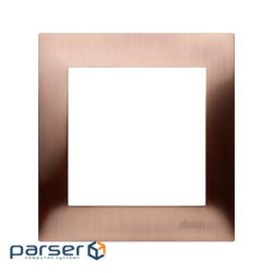 Рамка розетки Premium 1x, металлическая медь (DR1/36)