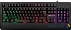 Keyboard 2E KG330 LED USB Black Ukr (2E-KG330UBK)