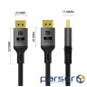 Кабель DisplayPort (M) - DisplayPort (M), 3 м, Black, ColorWay, V1.4, 8K / 60 Гц (CW-CBDP094-BK)