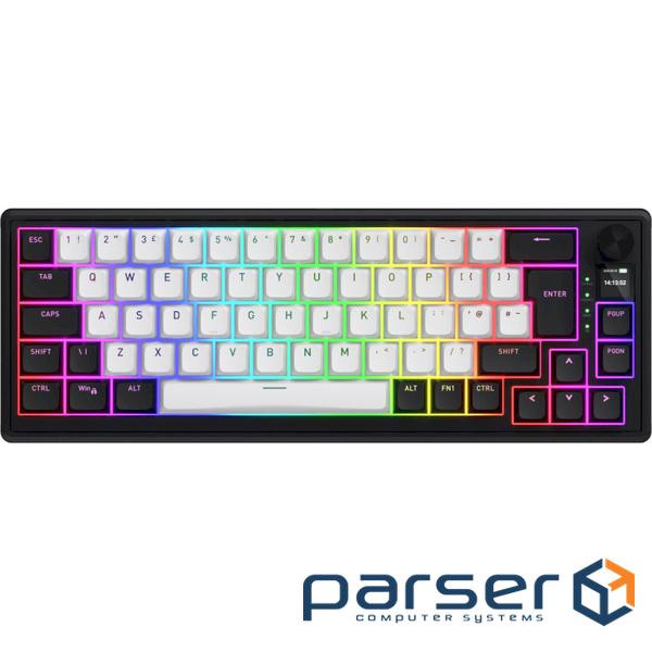 Клавіатура бездротова HATOR Skyfall 65 MAG Ultima 8K Wireless Aurum Ice Switch UK-ISO Bl (HTK3860EU)