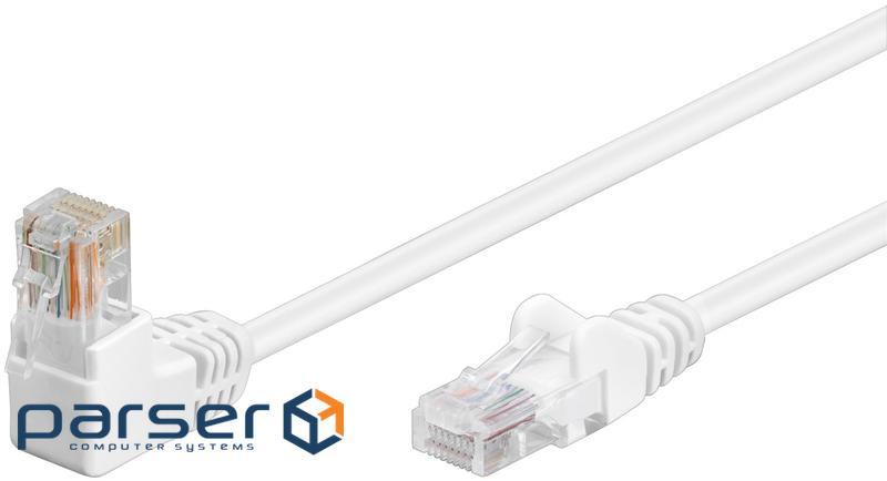 Патч-корд неекранований RJ45 UTP5e 10.0m,patch D=4.9mm AWG26 1x90ё Gold,білий (75.09.4167-5) (75.09.4167-5)