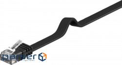 Патч-корд неекранований RJ45 UTP6 7.0m, patch Flat OD 1.5x6.0mm Cu,чорний (75.09.5388-10)