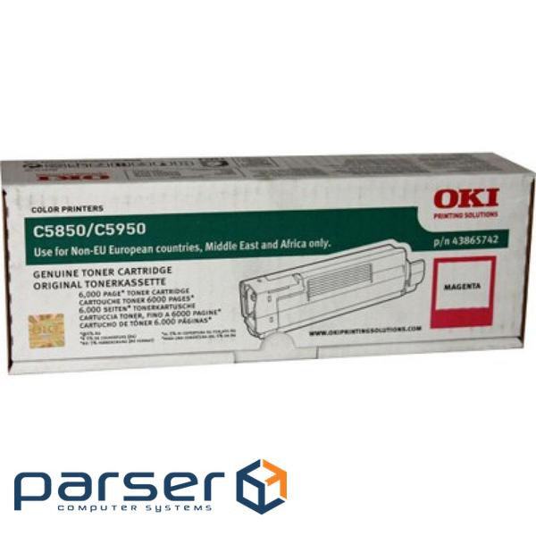 Toner cartridge OKI C5850/5950 magenta (43865742)