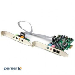 Startech Sound Card PEXSOUND7CH 7.1 Channel Sound Card PCI Express 24-bit 192KHz Retail