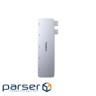 Концентратор Baseus USB-C 5-in-1 3xUSB 3.0 + 1xUSB-C 40Gbps + 1xHDMI 4K30Hz gray (B00052801811-04)