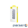 Концентратор Baseus USB-C 5-in-1 3xUSB 3.0 + 1xUSB-C 40Gbps + 1xHDMI 4K30Hz gray (B00052801811-04)