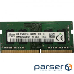 Модуль пам'яті HYNIX SO-DIMM DDR4 3200MHz 4GB (HMA851S6CJR6N-XN)