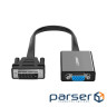 Перехідник DVI 24+1 M to VGA F active black Ugreen (40259)