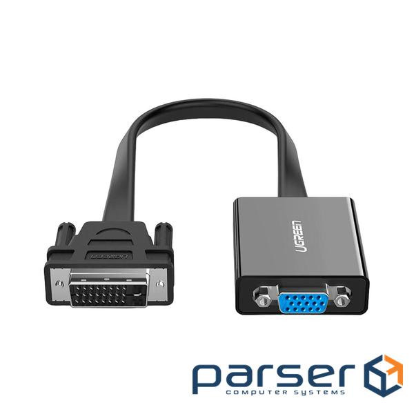 Перехідник DVI 24+1 M to VGA F active black Ugreen (40259)