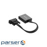 Перехідник DVI 24+1 M to VGA F active black Ugreen (40259)