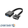 Перехідник DVI 24+1 M to VGA F active black Ugreen (40259)