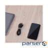 Набір для кріплення стрічка-липучка Cable Organizer 1m Black Essager (EXD-LX01)