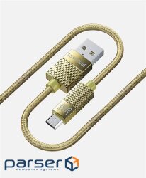 Luxe Cube Premium USB-microUSB cable, 1m, golden (8889986489885)