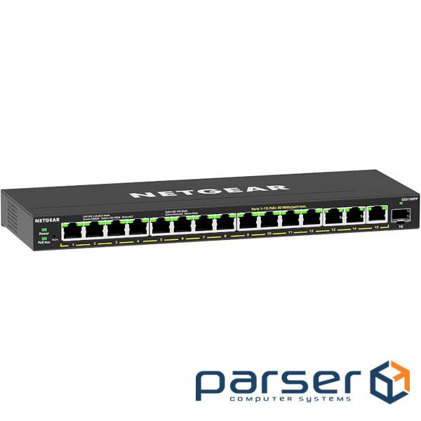 Комутатор мережевий Netgear GS316EPP-100PES