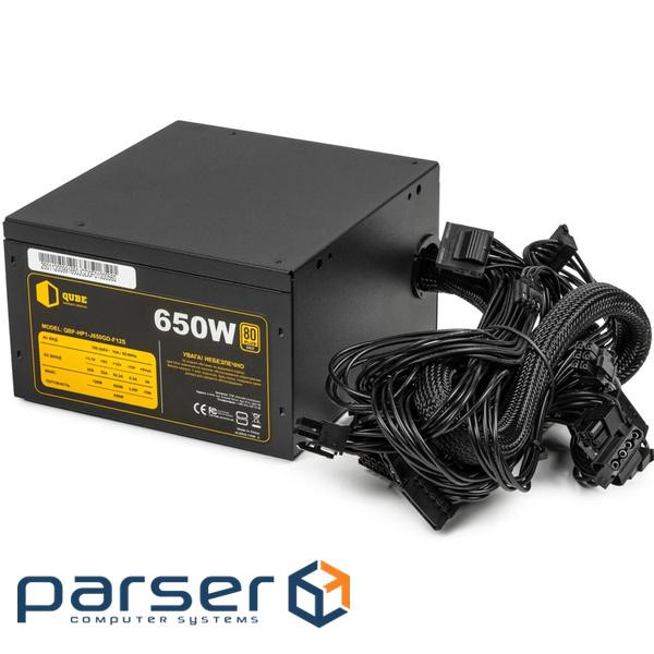 Блок живлення Qube 650W (QBF-HP1-J650GD-F12S)