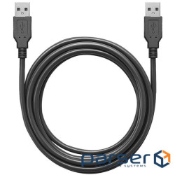 Дата кабель USB 2.0 AM/AM 1.0m black ColorWay (CW-CBUU071-BK)