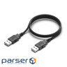 Дата кабель USB 2.0 AM/AM 1.0m black ColorWay (CW-CBUU071-BK)